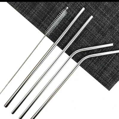 Bộ Ống Hút Inox 304 Trà Sữa + Ống Hút Sinh Tố + Cọ Làm  Sạch Ống Bộ Ống Hút inox 304 Cao Cấp