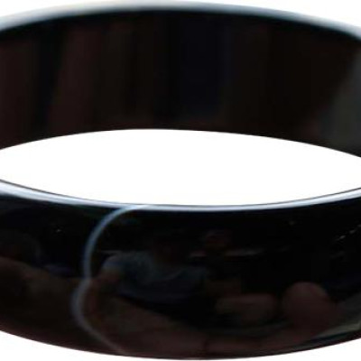 Vòng Tay Đá Mã Não Đen Liền Khối Ngọc Quý Gemstones U21