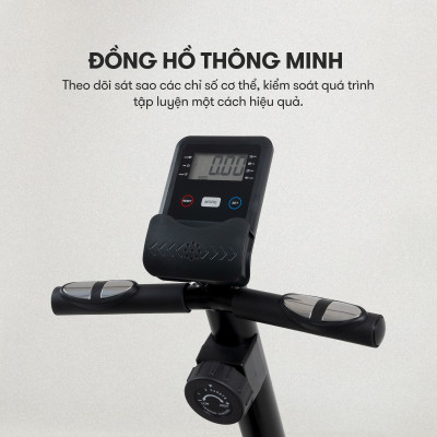 Xe đạp tập KINGSPORT E-11 đồng hồ điện tử thô.ng m.in.h, kháng lực từ tính với 8 cấp độ