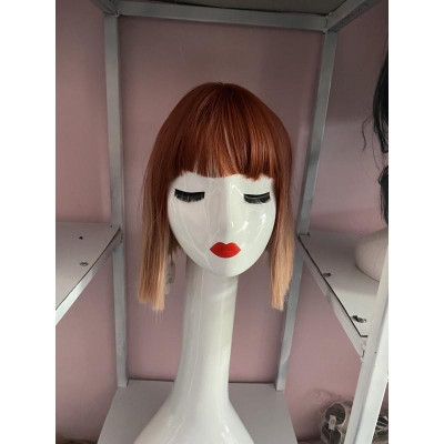 Tóc giả nữ Hiền Hồ, tóc giả víc thẳng ngang ngố tặng lưới chùm tóc