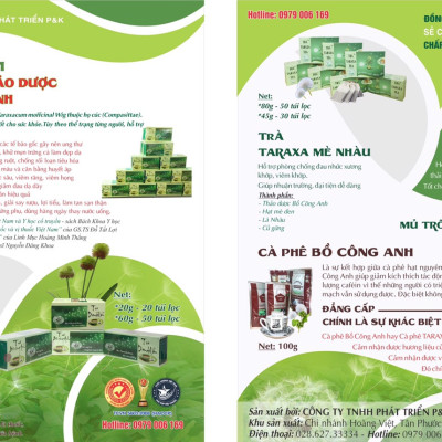 Combo Trà Bồ công anh và Taxara nhàu mè (02 Hộp lớn)