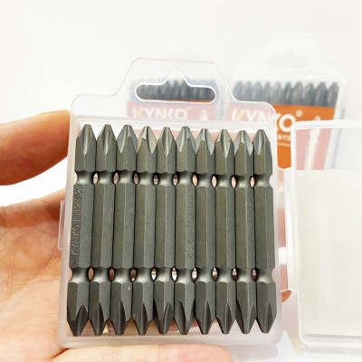 Mũi vít 2 đầu PH2 (không mạ) chiều dài 65mm CHÍNH HÃNG KYNKO MVKM2XPH2-065-V10