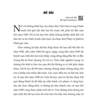 Sự thật về nạn đói năm 1945 (Qua tư liệu và ký ức lịch sử) bản in 2025