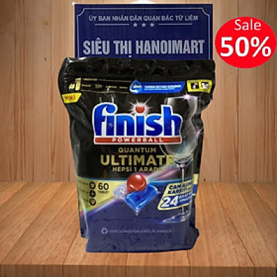 Viên rửa bát Hữu cơ Finish Eco 0% 40 Viên