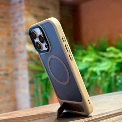 Ốp lưng cho iPhone 16 Pro , iPhone 16 Pro Max hiệu Likgus VALOR hỗ trợ sạc từ , lưng nhám viền màu có giá đỡ kim loại , chống sốc chống va dập thời trang cao cấp - Hàng chính hãng