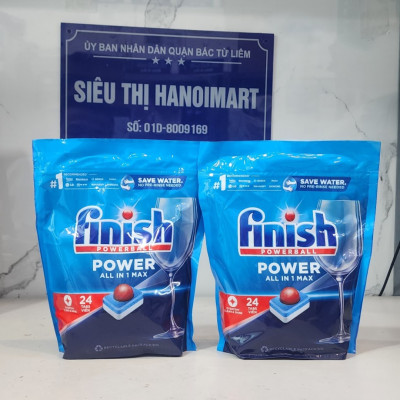 Túi 48 viên rửa chén Finish All In1 Max Dishwasher Tablets PTT09438