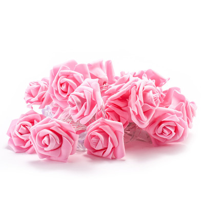 Dây Đèn LED Hoa Hồng Cỡ Lớn Nhiều Màu Trang Trí Tiệc Cưới, Quà Tặng - 3 mét 20 hoa