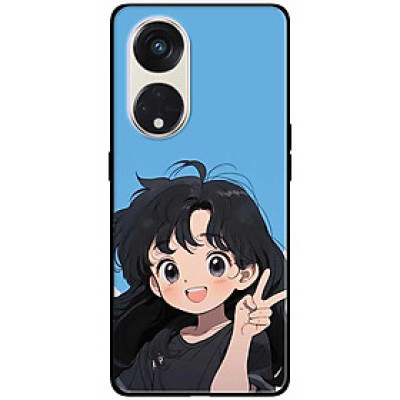 Ốp lưng cho Oppo Reno 2Z - 2F - 6Z - 7Z 5G - 8Z 5G - 8T 4G - 8T 5G - A96 5G - Ảnh Đôi Say Hi - Hàng Chính Hãng