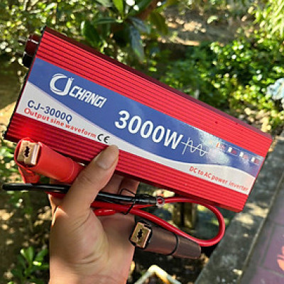 Bộ Biến Tần 12V-220V 3000W Kích Điện Inverter Sóng Sin – Hàng Loại Xịn Cao Cấp , Siêu Bền, đèn trang trí