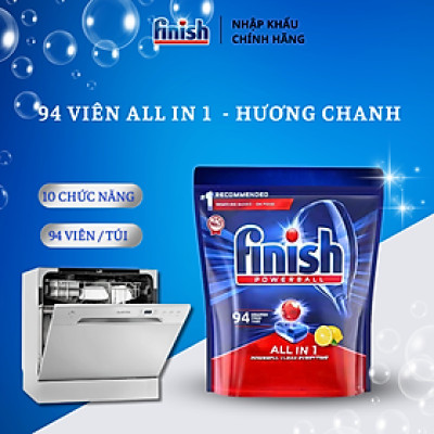 VIÊN RỬA CHÉN BÁT FINISH QUANTUM TÚI 100 VIÊN