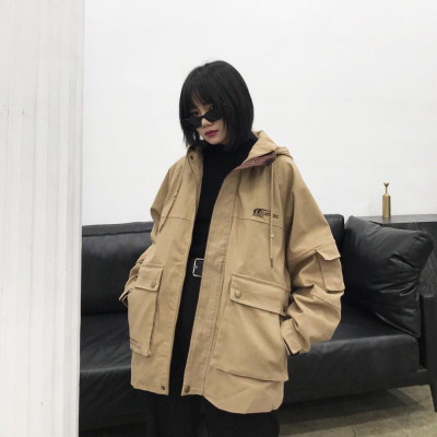 Áo Khoác Kaki Ngoại Thêu Logo Form Rộng ( kèm ảnh thật )