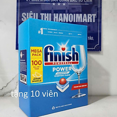 Viên rửa bát Finish powerball Chuyên Dùng Cho Máy Rửa Chén Bát hộp 110 viên