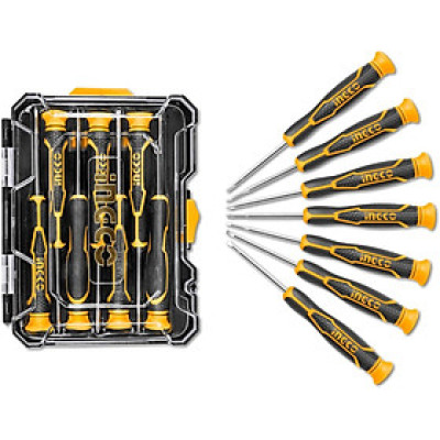 BỘ TUỐC NƠ VÍT ĐIỆN TỬ 7 CHI TIẾT INGCO HKSD0718 - HÀNG CHÍNH HÃNG