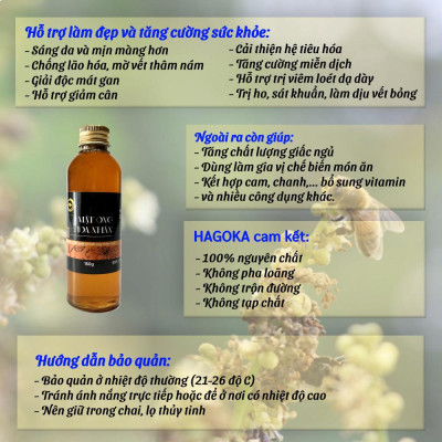 Mật ong nguyên chất hoa nhãn loại 150g (chai nhựa)