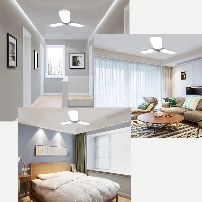 Đèn LED 3 cánh quạt đuôi E27 - hàng chuẩn 45W gồm 3 cánh xếp tùy ý - ánh sáng trắng siêu sáng (phù hợp với mọi không gian nội ngoại thất) 