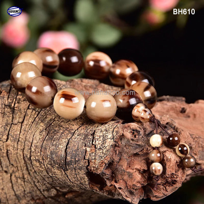 Vòng tay sừng đuôi lục hạt phong thủy (Đủ Size & màu) BH610 -  Đem lại may mắn - hút tài lộc - Bracelet of HAHANCO