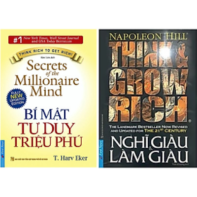 Combo 2Q:  Bí Mật Tư Duy Triệu Phú + Nghĩ Giàu Và Làm Giàu (Top Sách Bán Chạy Nhất Mọi Thời Đại) 