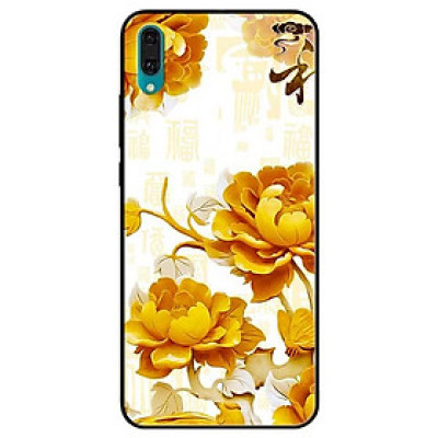 Ốp lưng dành cho Huawei Y7 Pro (2019) mẫu Mẫu Đơn Vàng