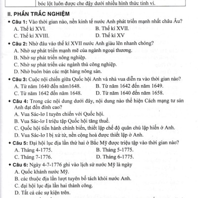Bộ Đề Kiểm Tra Trắc Nghiệm Và Tự Luận Lịch Sử 11 (Dùng Chung Cho Các Bộ SGK Hiện Hành) _HA
