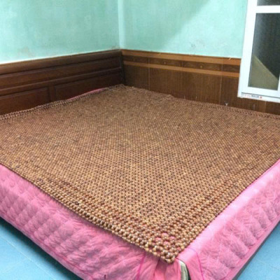 Chiếu Hạt Gỗ Hương Cao Cấp - Kích Thước 1,6mx2m hạt 1.8cm ( video , hình thật )