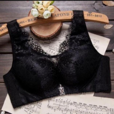 Áo lót big size 198 ren lưới bản to 4 móc cài không gọng đệm mỏng cho người ngực to