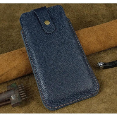 Bao Da Rút Nút Cài cho Note 10 plus, Note20 Ultra, S22 Plus.... Da Bò Hạt