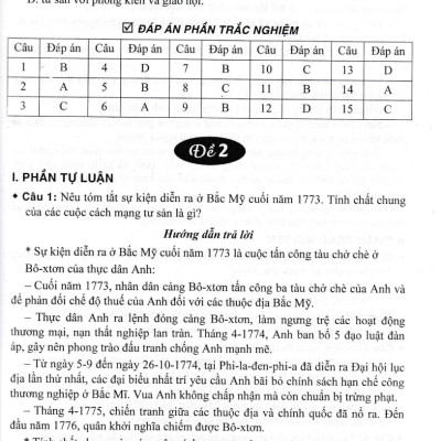 Bộ Đề Kiểm Tra Trắc Nghiệm Và Tự Luận Lịch Sử 11 (Dùng Chung Cho Các Bộ SGK Hiện Hành) _HA