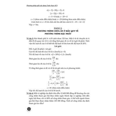 Sách - Phương Pháp Giải Các Dạng Toán Thực Tế Lớp 9 - Tài Liệu Dùng Chung Cho Các Bộ Sách - Khang Việt Book