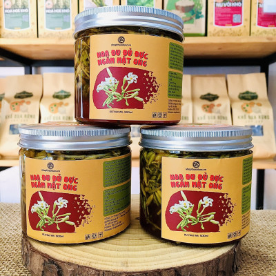 Hoa đu đủ đực ngâm mật ong rừng ĐắkLắk 500ml Shop Thảo Dược