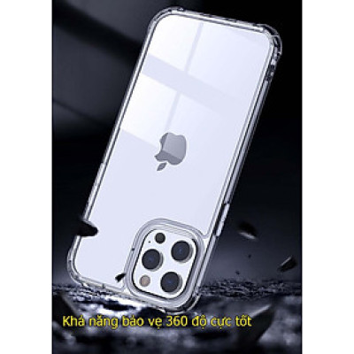 Ốp lưng cho iPhone 15 pro max trong suốt chống sốc chống ố vàng âm thanh 6D - hàng chính hãng
