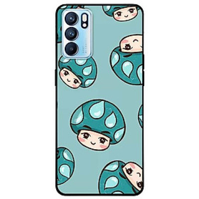Ốp lưng dành cho Oppo Reno 6 - Reno 6 Z mẫu Nấm Xanh