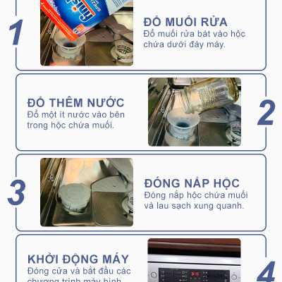 Combo  150 Viên rửa bát chén + Muối Finish 1.5kg + Nước làm bóng finish 800ml