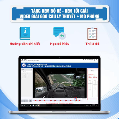 Sách 120 Câu Mô Phỏng Lái Xe Ô Tô Thi Đỗ Sau 5 Ngày Học, Tặng Kèm Tờ Biển Báo