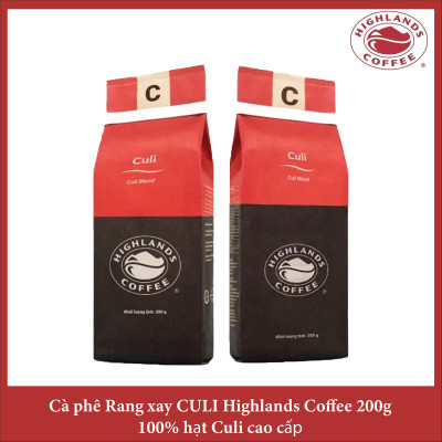 Culi Blend Thùng 12 gói Cà phê rang xay Culi Highlands Coffee 200g