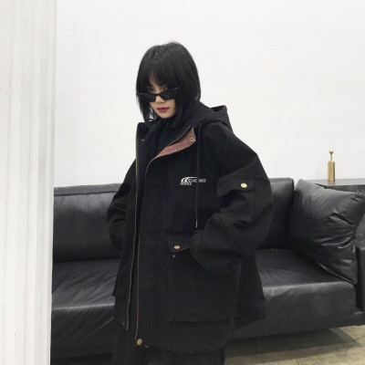 Áo Khoác Kaki Ngoại Thêu Logo Form Rộng ( kèm ảnh thật )