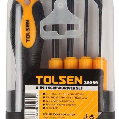 BỘ TUA VÍT 8 IN 1 TOLSEN 20039 - HÀNG CHÍNH HÃNG