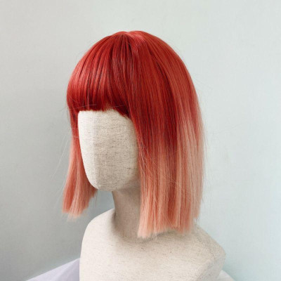 Tóc giả nữ Hiền Hồ, tóc giả víc thẳng ngang ngố tặng lưới chùm tóc