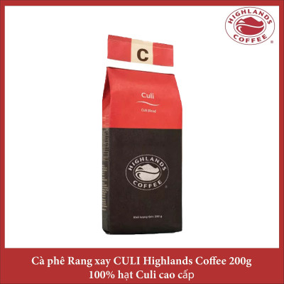 Culi Blend Thùng 12 gói Cà phê rang xay Culi Highlands Coffee 200g