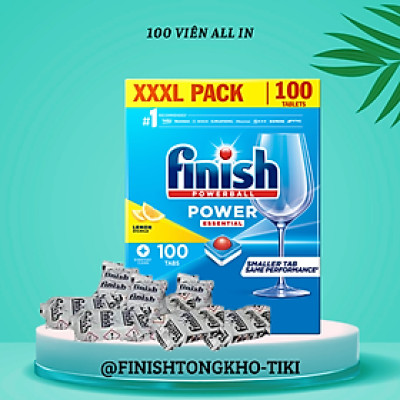 Viên rửa bát Finish All in one 100 viên made in EU