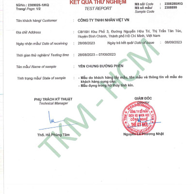 Yến Sào Chưng Hạt Sen Nhân Việt 30% Yến Nguyên Chất Hũ 70ml