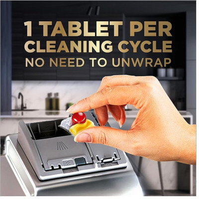 Viên rửa bát Finish Quantum All in 1 ( 64 viên hương chanh) -Ba Lan Viên 12 chức năng