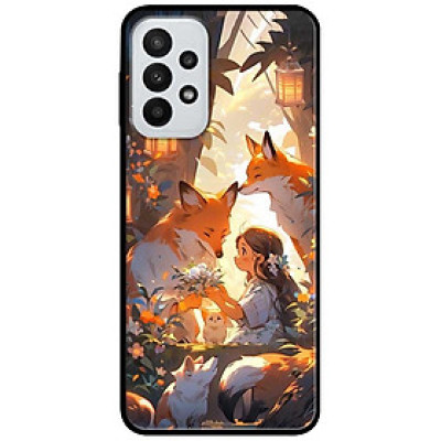 Ốp lưng cho Samsung A13 4G - A13 5G - A33 5G - A53 - A12 - A22 4G - M12 - F12 - Cô Gái Và Cáo - Hàng Chính Hãng