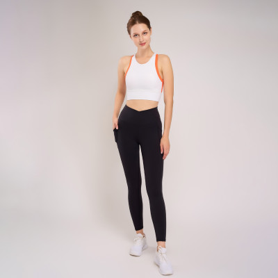 Áo tập Yoga Gym Croptop cho nữ Hibi Sports Mã CR805 có mút nâng ngực bên trong