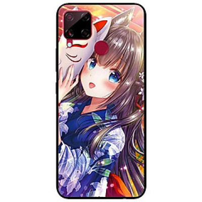 Ốp lưng dành cho Realme C15 mẫu Cô Gái Neko