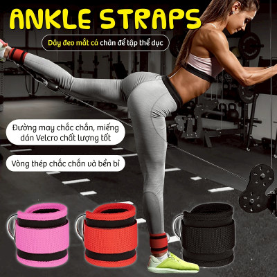 Dây đeo mắt cá chân Vòng đeo mắt cá chân ANKLE STRAPS cho phòng tập thể dục rèn luyện sức mạnh hỗ trợ thể thao