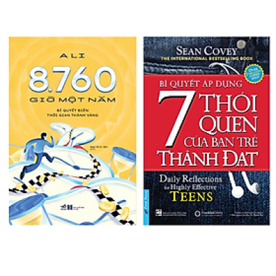 Sách Combo 2 Cuốn: 8760 Giờ Một Năm – Bí Quyết Biến Thời Gian Thành Vàng nn +7 Thói Quen Của Bạn Trẻ Thành Đạt(Khổ Nhỏ)