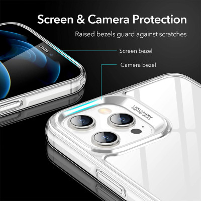 Ốp Lưng Cho iPhone 12 Mini / 12 & 12 Pro / 12 Pro Max ESR Echo Tempered Glass Hard Case (Mặt Lưng Kính Cường Lực) - Hàng Nhập Khẩu