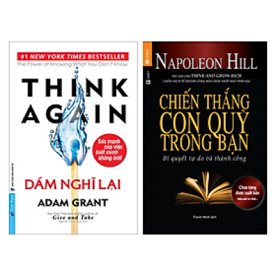 Combo Sách Thay Đổi Tư Duy Kinh Doanh: Dám Nghĩ Lại + Chiến Thắng Con Quỷ Trong Bạn