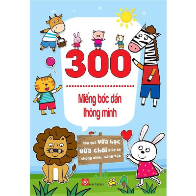 Sách - 300 Miếng Bóc Dán Thông Minh - Combo 6 Cuốn - Đinh Tị Books