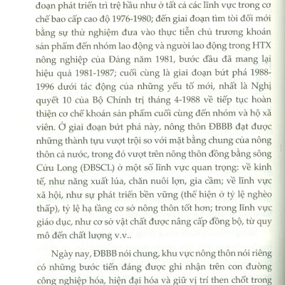 Nông Thôn Đồng Bằng Bắc Bộ (1976-1996) (Sách chuyên khảo) -  PGS. TS. Nguyễn Ngọc Mão chủ biên
